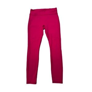 Motion365 Magenta Leggings Activewear Wide Waistband Four Way Stretch Yoga Pants